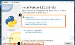 Python ir pip diegimas sistemoje Windows